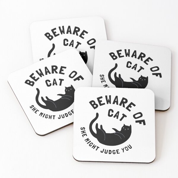 Item preview, Beware of cat she might judge you designed and sold by Plantinent.
