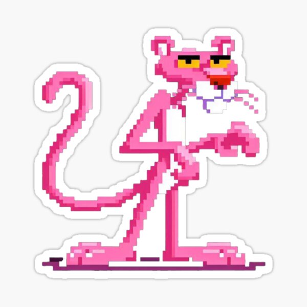Artikel-Vorschau von  Pixel Art Pink Panther., designt und verkauft von Phantom-Moon.