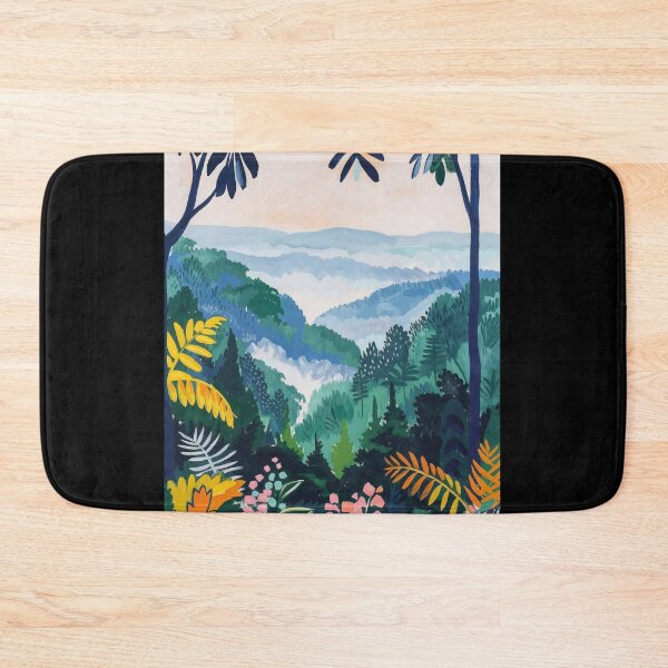 Item preview, Matisse Painting Inspired Rainforest Jungle View with Lush Greenery and Colorful Foliage designed and sold by regnumsaturni.