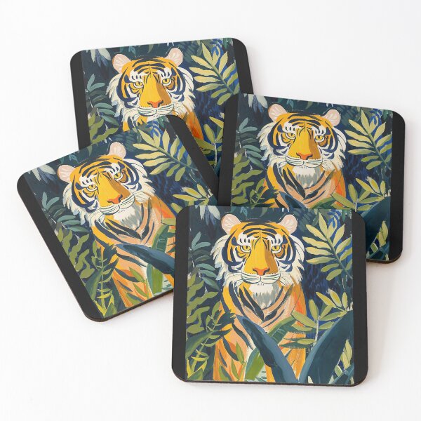 Item preview, Matisse Painting of a Tiger in a Rainforest Jungle designed and sold by regnumsaturni.