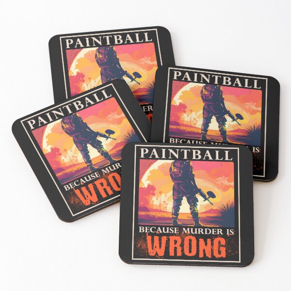 Item preview, Paintball Because Murder Is Wrong Funny Paintballing designed and sold by trendyzcom.