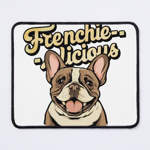 Item preview, "Frenchie-licious" Retro French Bulldog Design | Punny Dog Art designed and sold by HahaHandlesHub.