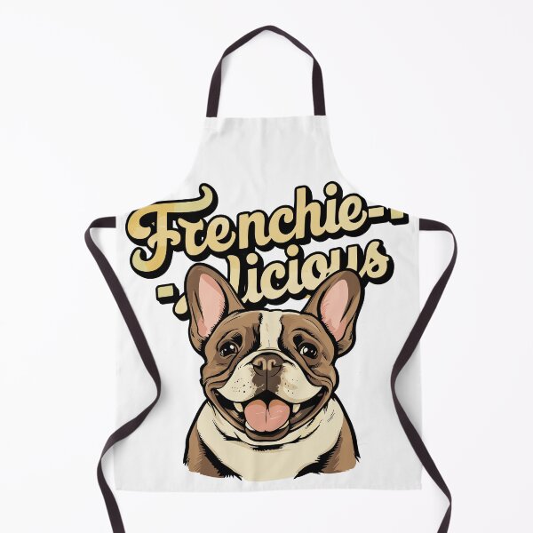 Item preview, "Frenchie-licious" Retro French Bulldog Design | Punny Dog Art designed and sold by HahaHandlesHub.