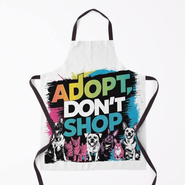 Item preview, Vibrant "Adopt, Don't Shop" Pet Adoption Advocacy Art | HahaHandlesHub designed and sold by HahaHandlesHub.