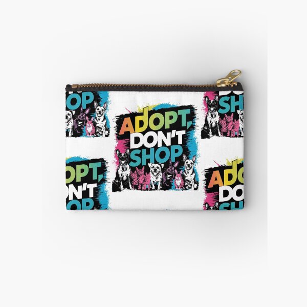 Item preview, Vibrant "Adopt, Don't Shop" Pet Adoption Advocacy Art | HahaHandlesHub designed and sold by HahaHandlesHub.
