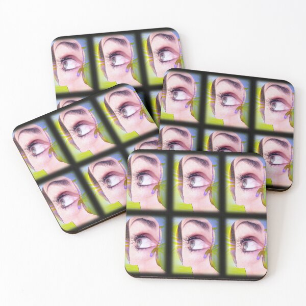 Item preview, Abstract photomontage of a neon wax mannequin eye designed and sold by Carré Comme Orange.