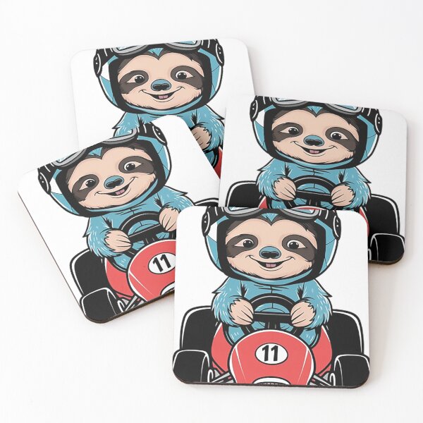 Item preview, Baby Sloth Race Car Driver designed and sold by likbatonboot.