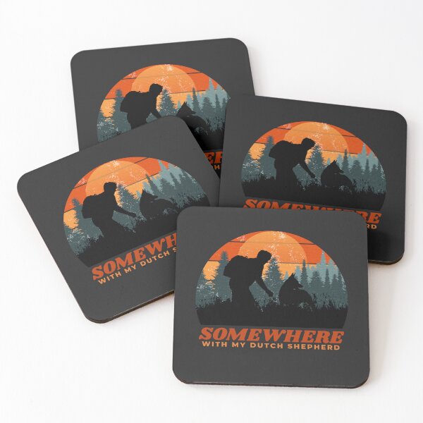 Item preview, Somewhere With My Dutch Shepherd Men's Outdoor Wilderness Gift  designed and sold by Guarddogdrive.