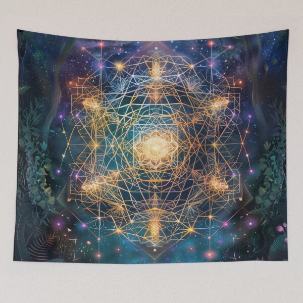 Item preview, Sacred Geometry Abstract Art designed and sold by Obsidian Ink by Wilshire.