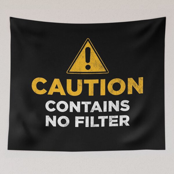 Item preview, Caution contains no filter designed and sold by PaulSDesign.
