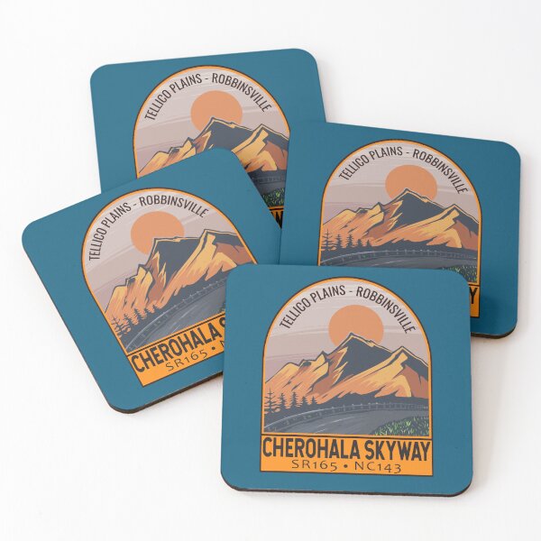 Item preview, Cherohala Skyway National Scenic Byways Retro Travel Emblem Active(3) designed and sold by ygtokus.