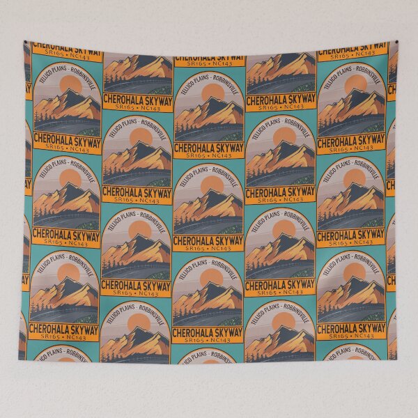 Item preview, Cherohala Skyway National Scenic Byways Retro Travel Emblem Active(3) designed and sold by ygtokus.