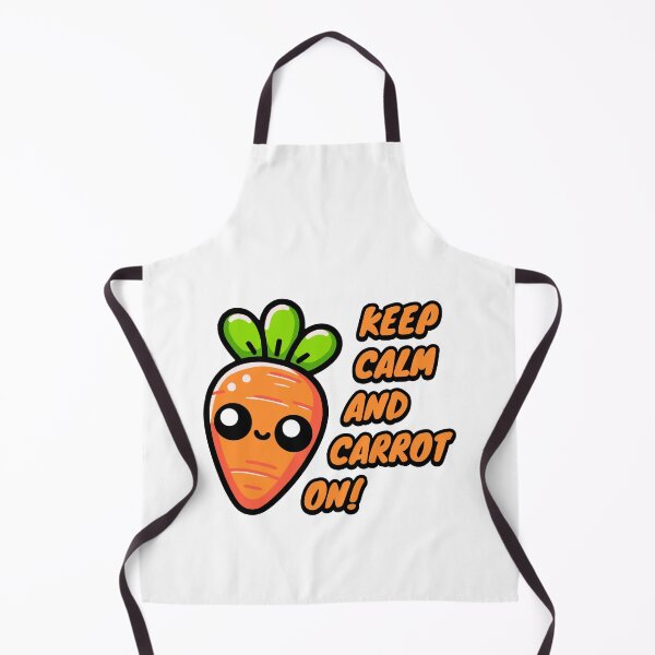 Item preview, Keep Calm And Carrot On! Kawaii Cute Carrot Pun designed and sold by PMCreative.