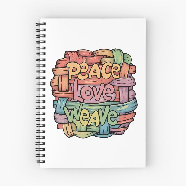 Item preview, Peace Love Weave! Funny Basket Weaving Pun designed and sold by PMCreative.