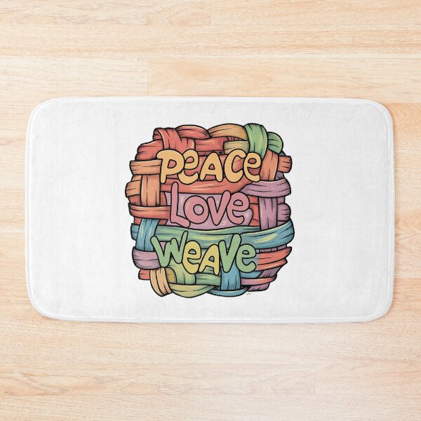 Item preview, Peace Love Weave! Funny Basket Weaving Pun designed and sold by PMCreative.
