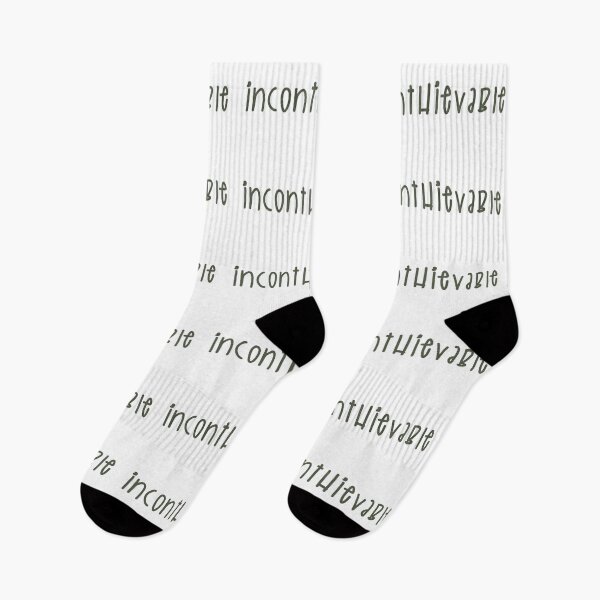 Item preview, Inconthievable (Dark Text) designed and sold by Sara Traster.