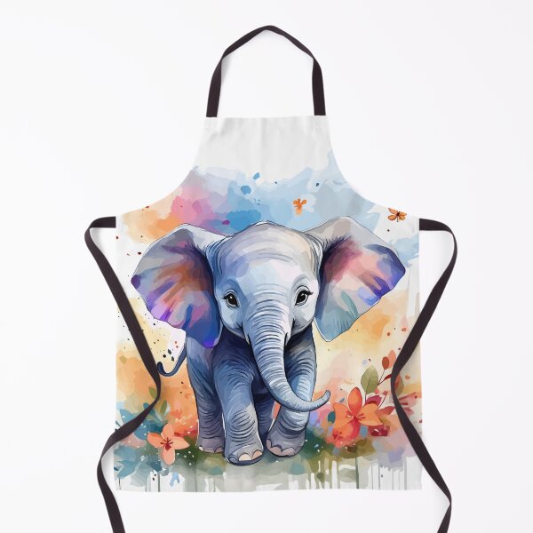 Item preview, Cute Baby Elephant in Watercolor designed and sold by StephanieWard.