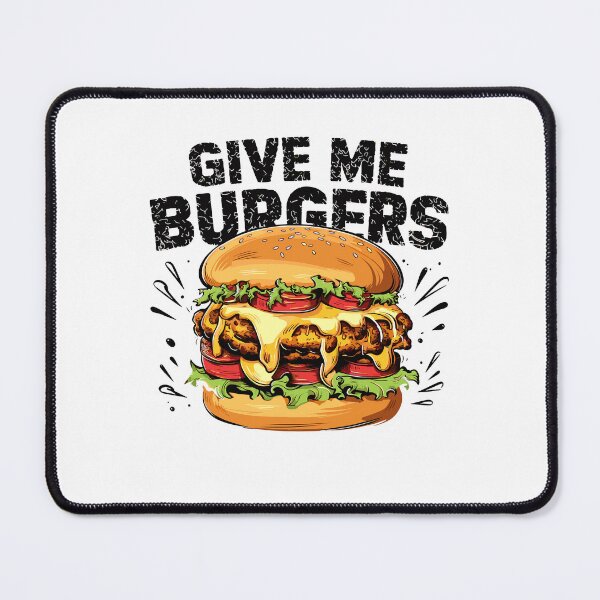 Item preview, "Give Me Burgers" Bold Comic Style Graphic - Perfect for Burger Lovers! designed and sold by BNCH44.