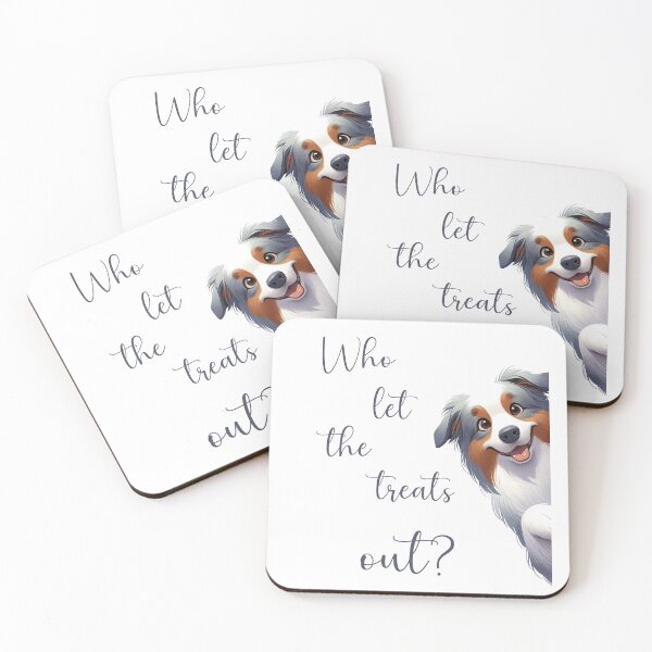 Item preview,  Who Let The Treats Aut? Australiuan Shepherd designed and sold by ART-HOME-PAWS.