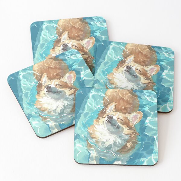 Item preview, Corgi's Dip: Paws in the Pool designed and sold by itgonbebiblical.