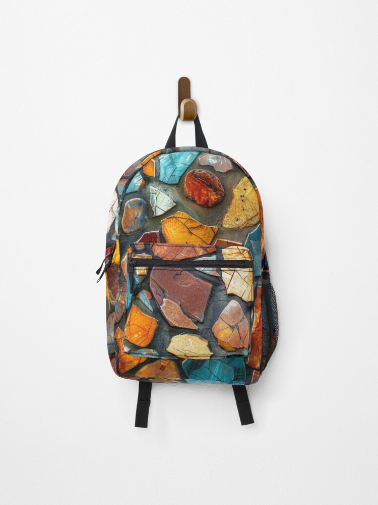 Thumbnail 1 of 3, Backpack, Colorful Mosaic designed and sold by Visual-Elixir.