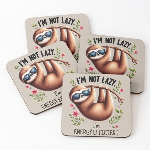 Item preview, I´m not lazy. I´m energy efficient - sloth designed and sold by Dominika Farkašová.