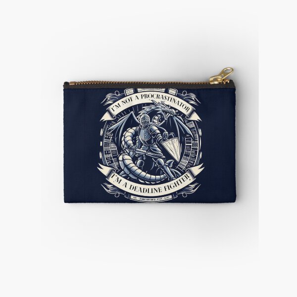 Item preview, Knight Battling Procrastination Dragon  - Deadline Motivation Quote Time Management Art designed and sold by Dominika Farkašová.