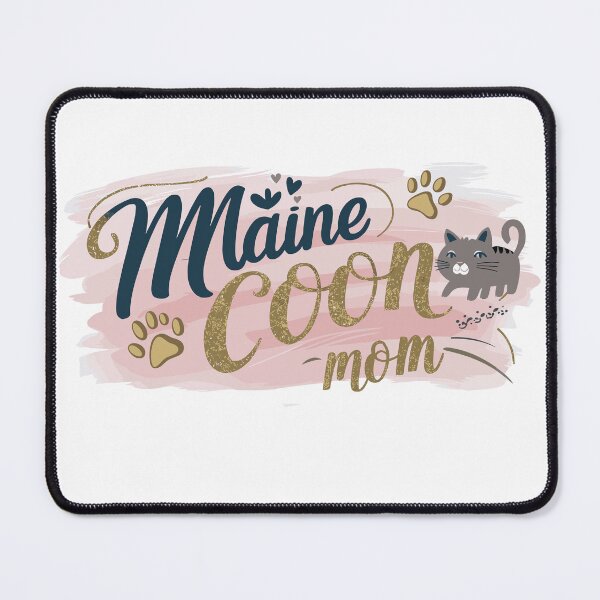 Item preview, Chic "Maine Coon Mom" Hand-Lettered Graphic | Trendy Cat Lover Art | HahaHandlesHub designed and sold by HahaHandlesHub.