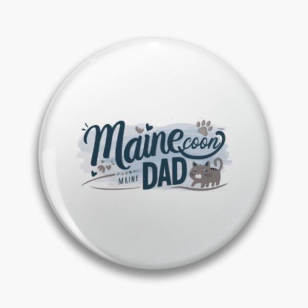 Item preview, Sleek "Maine Coon Dad" Hand-Lettered Graphic | Trendy Cat Lover Art | HahaHandlesHub designed and sold by HahaHandlesHub.
