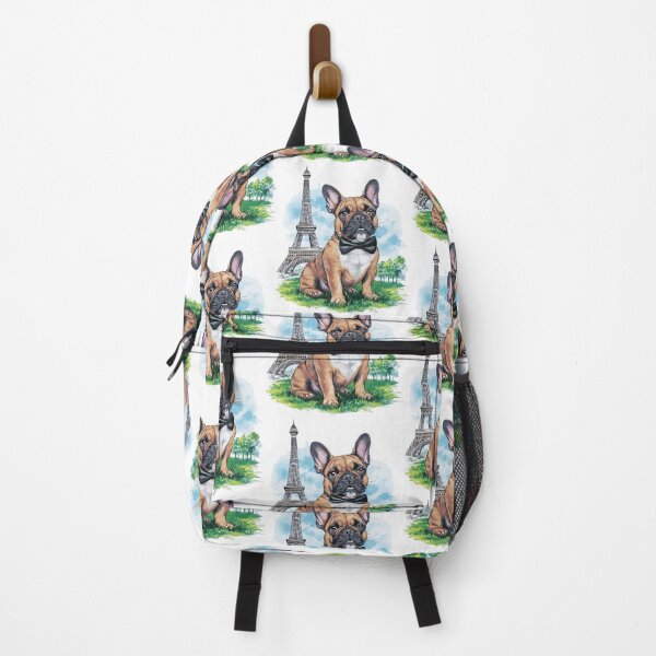Item preview, Elegant French Bulldog with Bowtie Art in Eiffel Tower | Stylish Dog Illustration | HahaHandlesHub designed and sold by HahaHandlesHub.