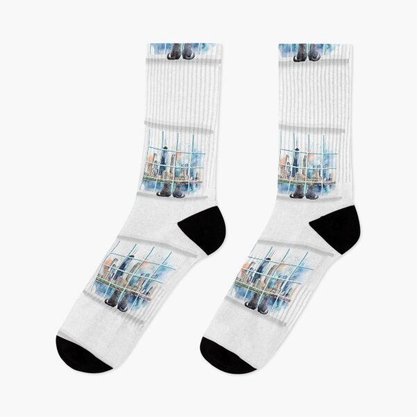 Item preview, Chicago Skyline Window Cats designed and sold by molamode.