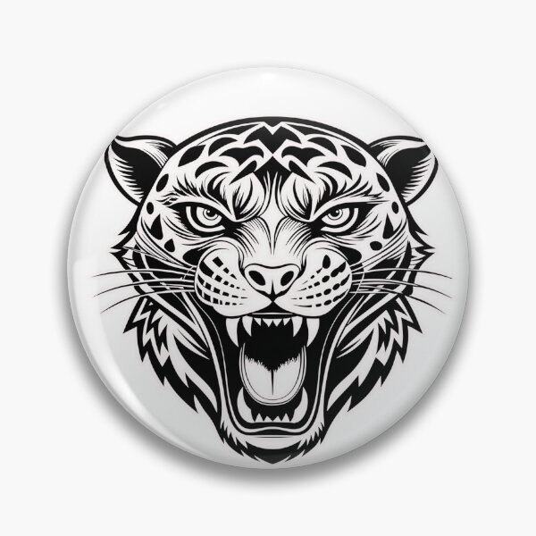 Artikelvorschau, Schwarz-weißes Tigerkopf-Logo entworfen und verkauft von Bunmigraphics .