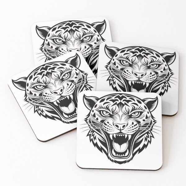 Item preview, Black White Tiger Head Logo designed and sold by Bunmigraphics .