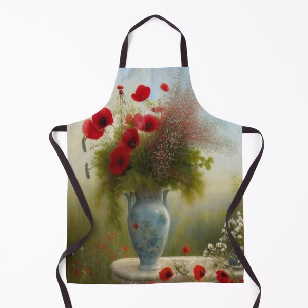 Item preview, Poppies in a beautiful antique vase - There is a beautiful openness that opens like a flower just to smell. designed and sold by FotoworldEdel.