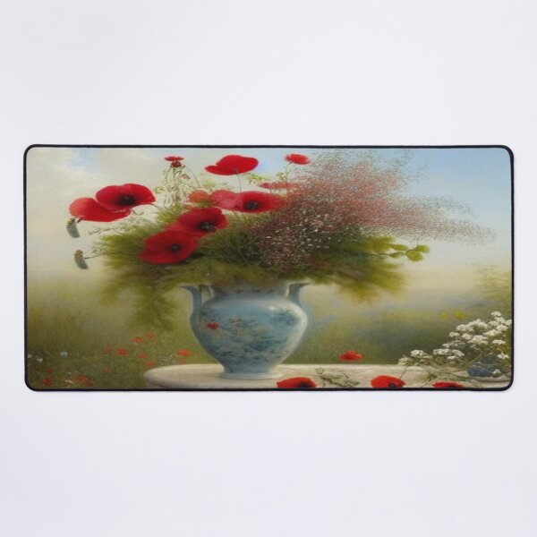 Item preview, Poppies in a beautiful antique vase - There is a beautiful openness that opens like a flower just to smell. designed and sold by FotoworldEdel.