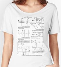 Physics, Magnets, Electromagnetism, magnetic, electric, current, tesla, weber, electromagnet, flux, pole, dipole Women's Relaxed Fit T-Shirt