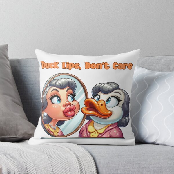 Item preview, Funny Duck Lips Meme Cartoon - Selfie Parody Art designed and sold by ddproducts.