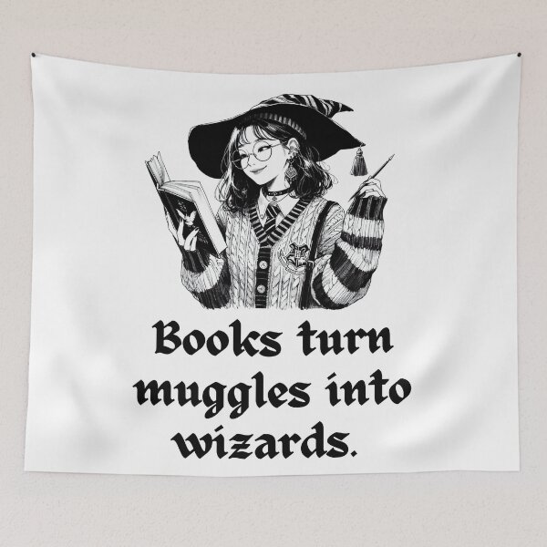 Item preview, Books Turn Muggles Into Wizards designed and sold by AstroAppa.
