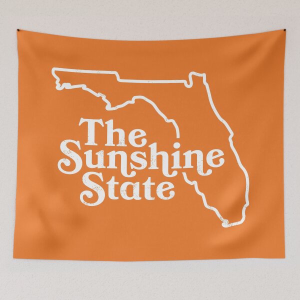 Item preview, Florida The Sunshine State Vintage State Outline designed and sold by deadmansupplyco.