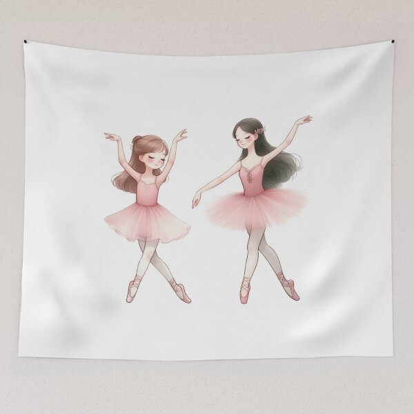 Item preview, "Grace in Motion: Two Ballet Dancers Dancing" designed and sold by gabertoni.