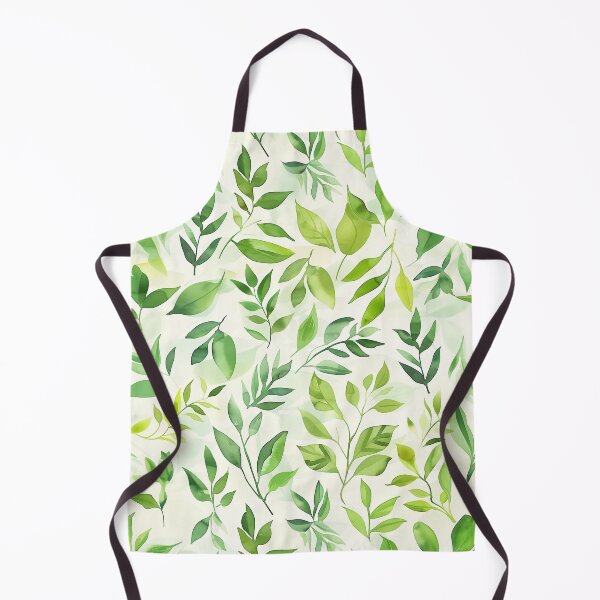 Item preview, Green Leaf Pattern - Botanical Watercolor designed and sold by my-moody-place.