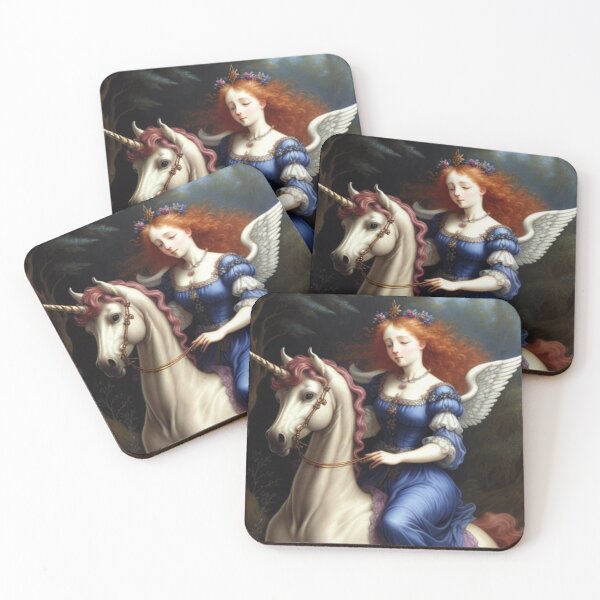 Item preview, Classic Angel On Unicorn designed and sold by TheDarkWardrobe.