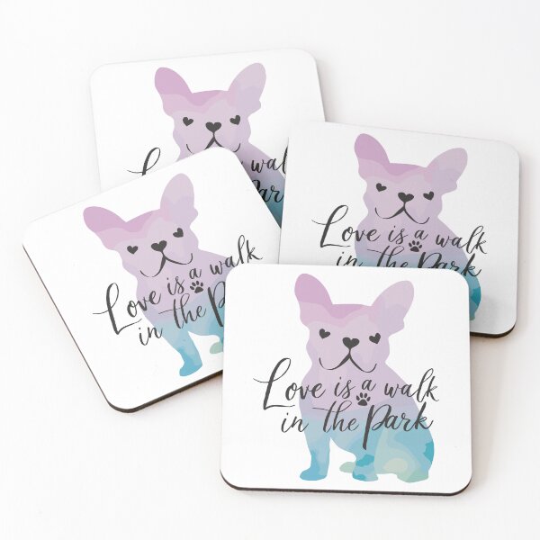 Item preview, Minimalist French Bulldog Watercolor Silhouette | Pastel Dog Art | HahaHandlesHub designed and sold by HahaHandlesHub.