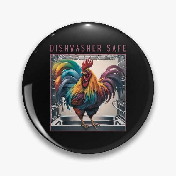 Item preview, Dishwasher Safe With Funny Rooster designed and sold by LadyGoodwill.