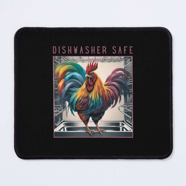 Item preview, Dishwasher Safe With Funny Rooster designed and sold by LadyGoodwill.