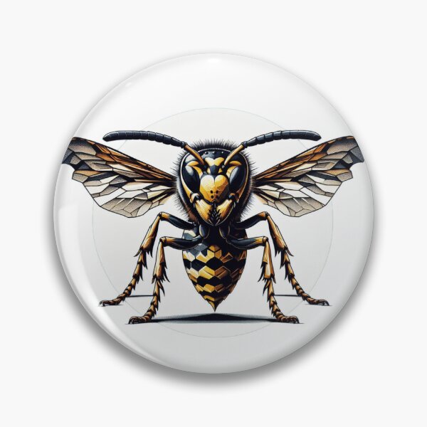 Item preview, Electric Wasp - Vibrant Cyberpunk Insect Art" designed and sold by MiszungART.