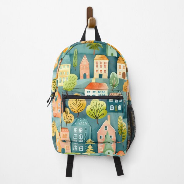 Item preview, Cute Town Houses Pattern For Kids designed and sold by sheprint.