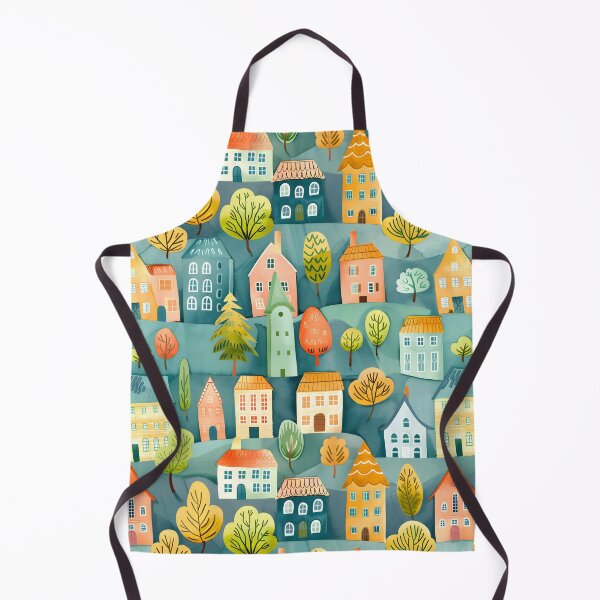 Item preview, Cute Town Houses Pattern For Kids designed and sold by sheprint.