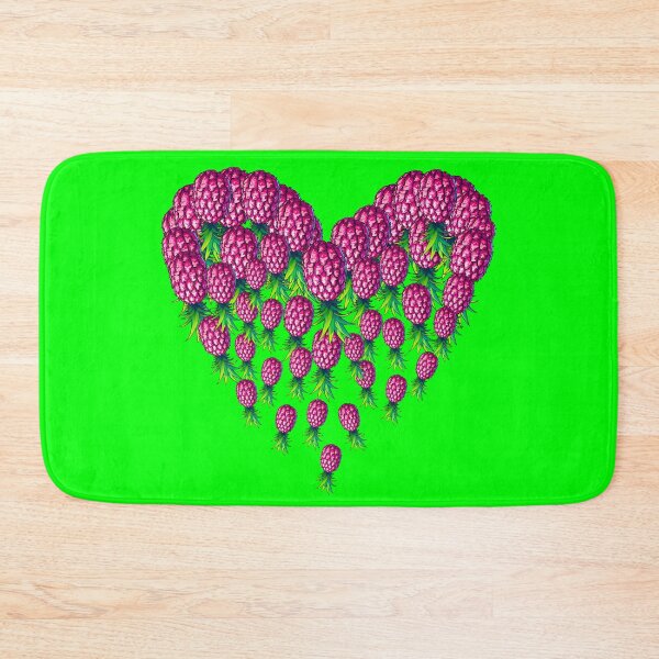 Item preview, Pink & Green Upside Down Pineapple Heart | Neon Green designed and sold by JLEmporium.