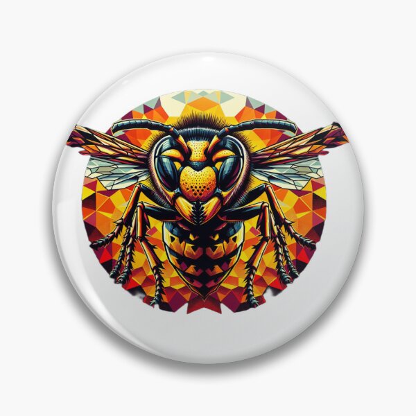 Item preview, Electric Wasp - Vibrant Cyberpunk Insect Art" designed and sold by MiszungART.